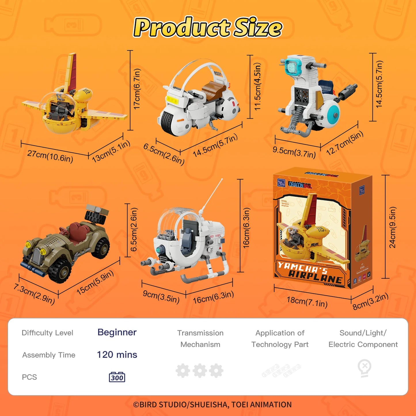 Pantasy 87006 - Dragon Ball: Lunchs Motorrad