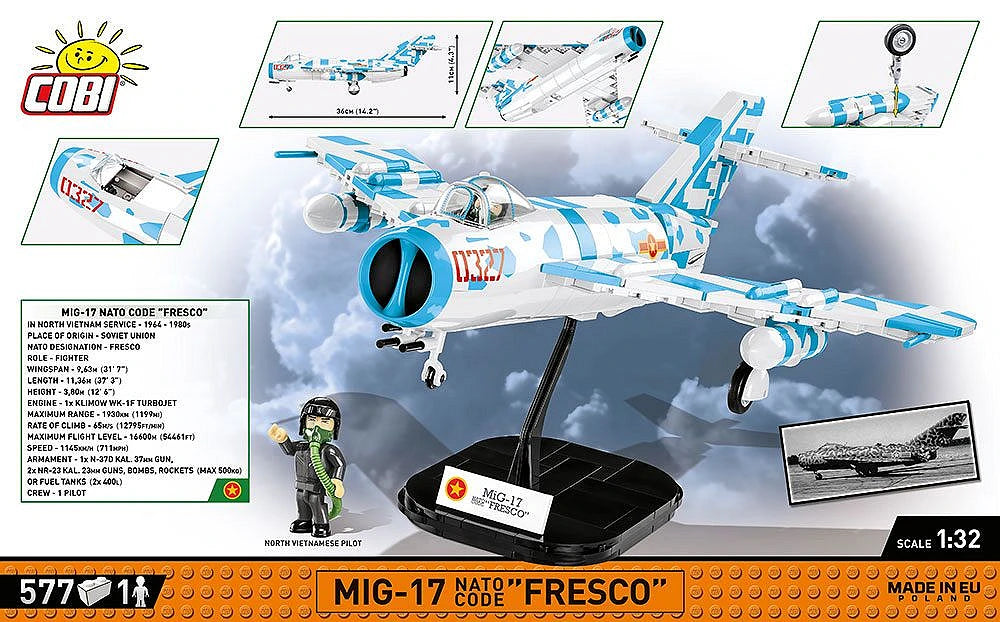 Cobi 2424 - NATO Vietnam War: MiG-17 Code Fresco
