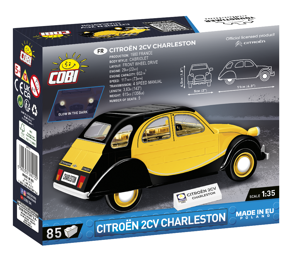 Cobi 24512 - Youngtimer Collection 1:35: Citroen 2CV Charleston Ente 1980