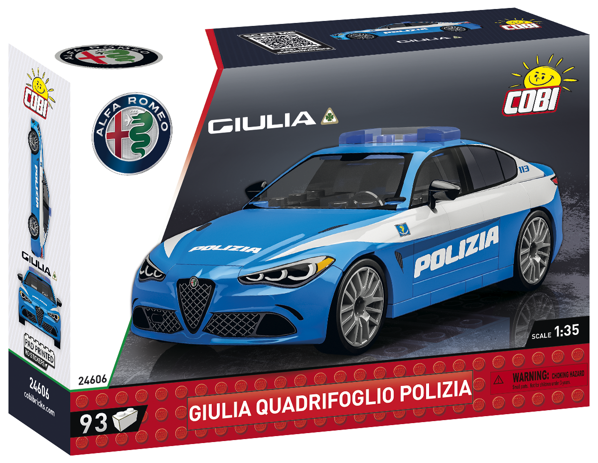 Cobi 24606 - Alfa Romeo 1:35: Giulia Quadrifoglio Polizia