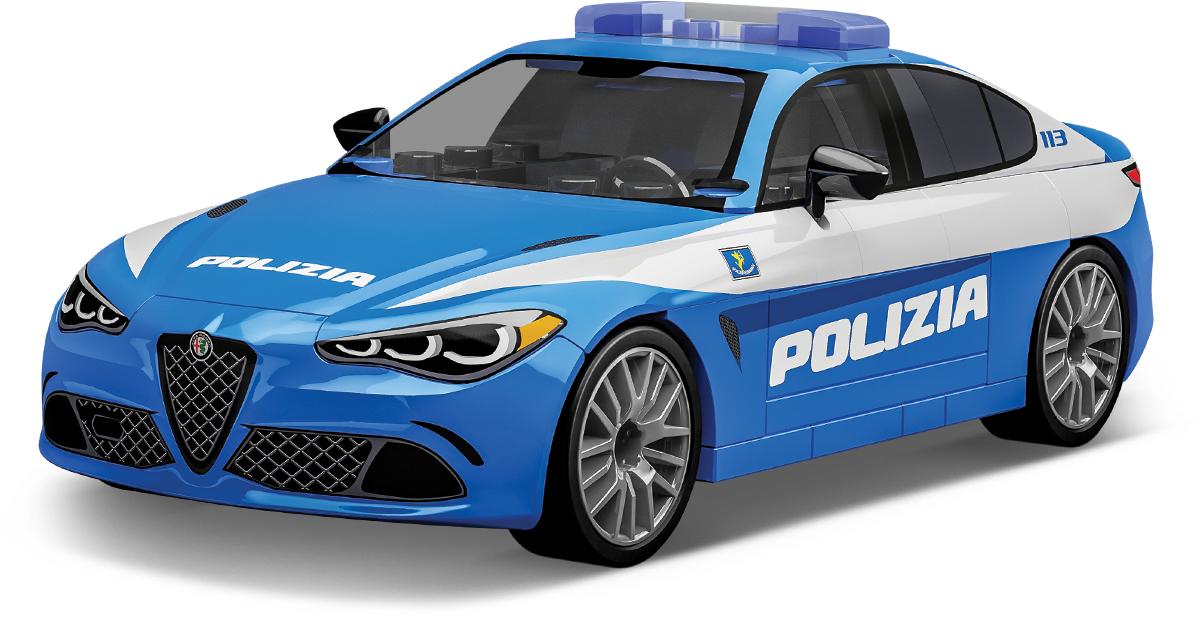 Cobi 24606 - Alfa Romeo 1:35: Giulia Quadrifoglio Polizia