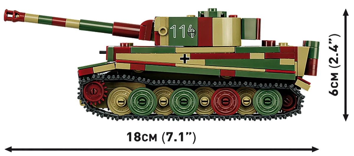 Cobi 2735 - Historical Collection WWII: Pz.Kpfw. VI Tiger Ausf.E