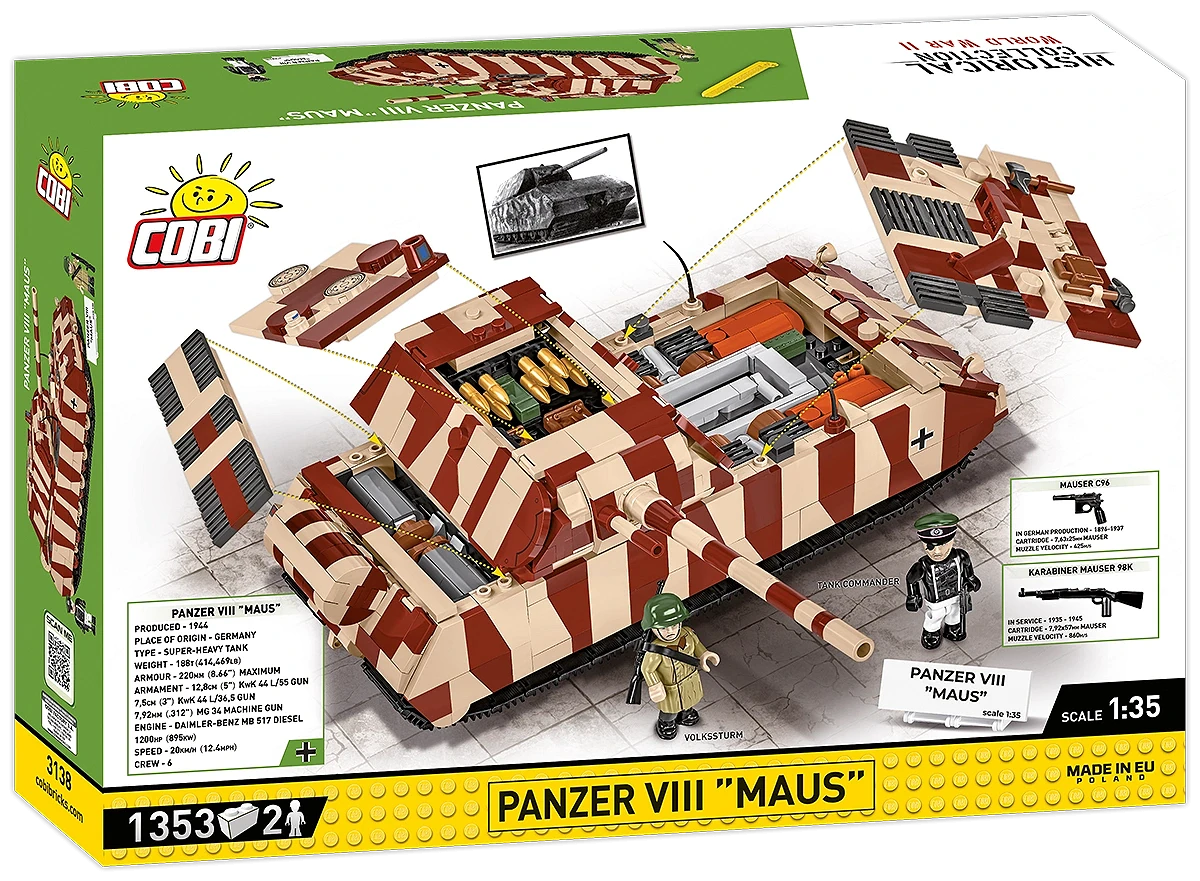Cobi 3138 - Historical Collection WWII: Panzer VIII Maus