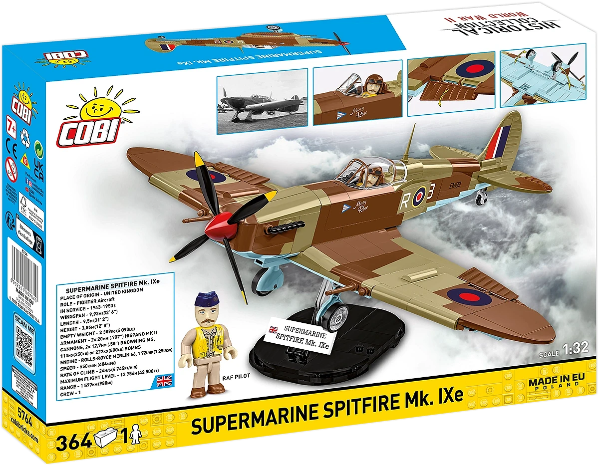 Cobi 5764 - Historical Collection WWII: Supermarine Spitfire Mk.IXe