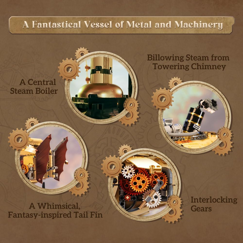 Pantasy 85021 - Steampunk: Airship // Luftschiff Klemmbausteinset