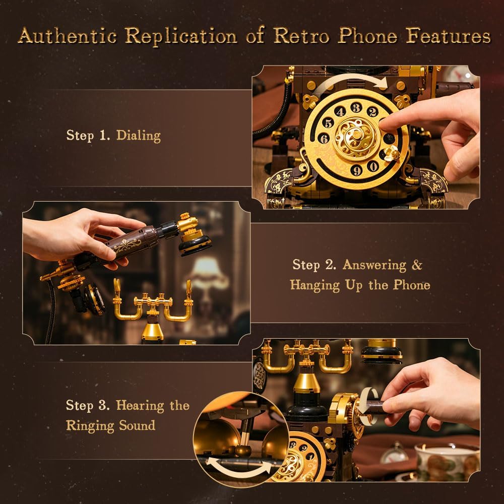Pantasy 85018 - Retro: Phone // Telefon Klemmbausteinset