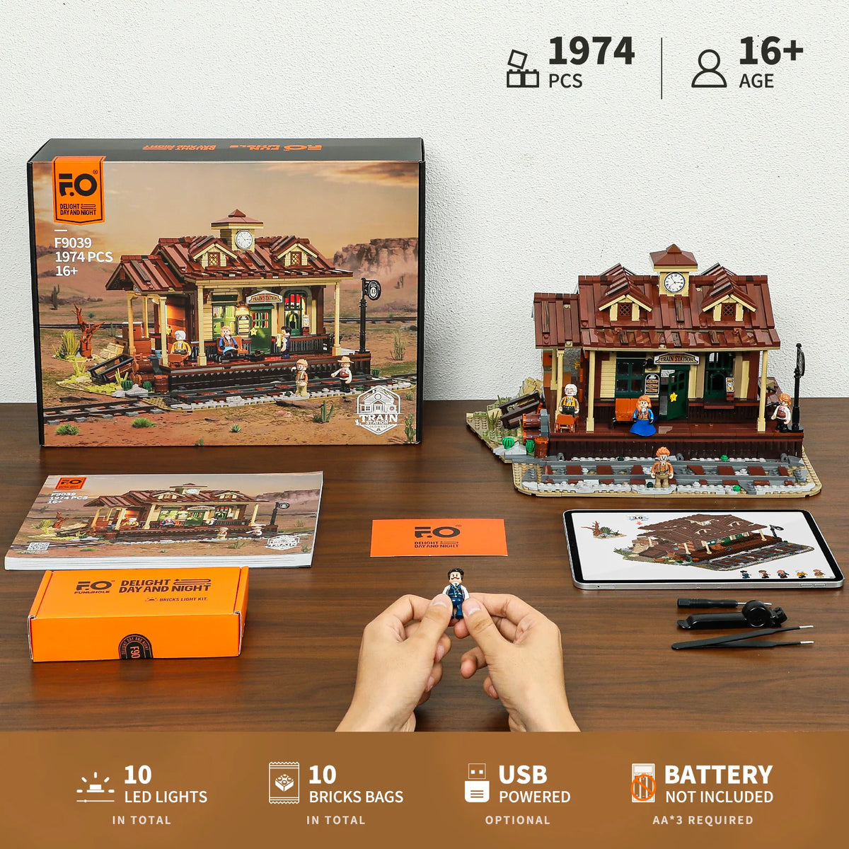 Lumibricks 14004 - Wild West: Train Station