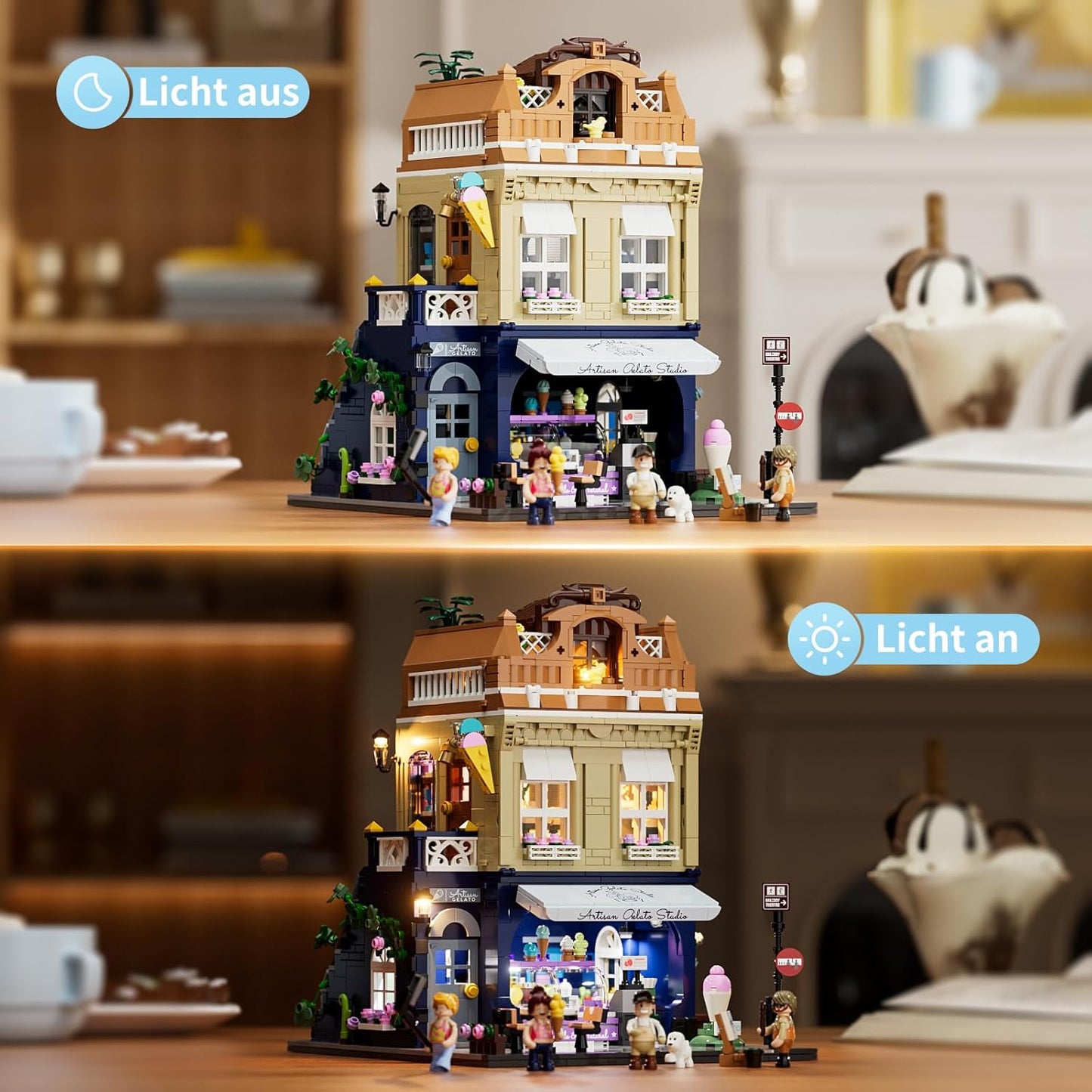 Funwhole // Lumibricks F9078 - City: Eisdiele (1948 Klemmbausteine)