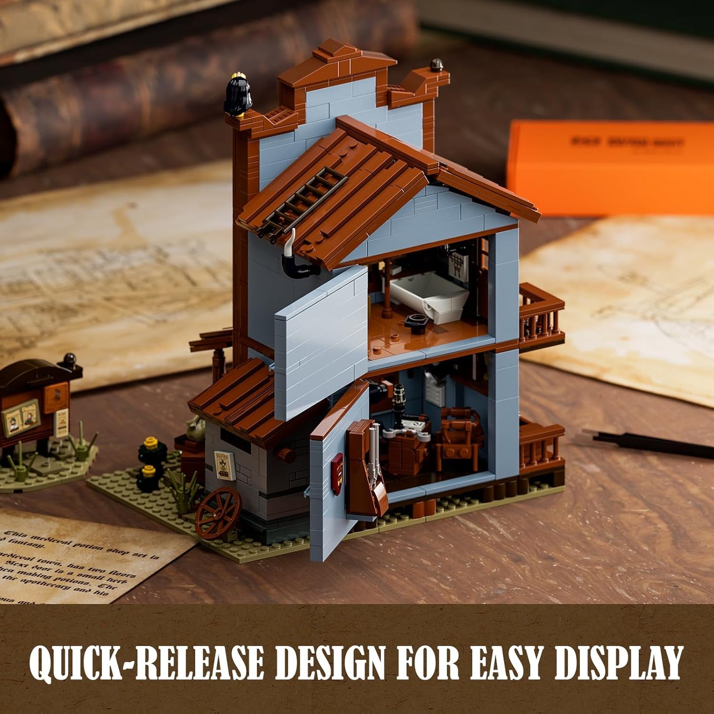Lumibricks // Funwhole F9026 V2 - Western: Sheriff Office (1240 Gobricks Klemmbausteine)