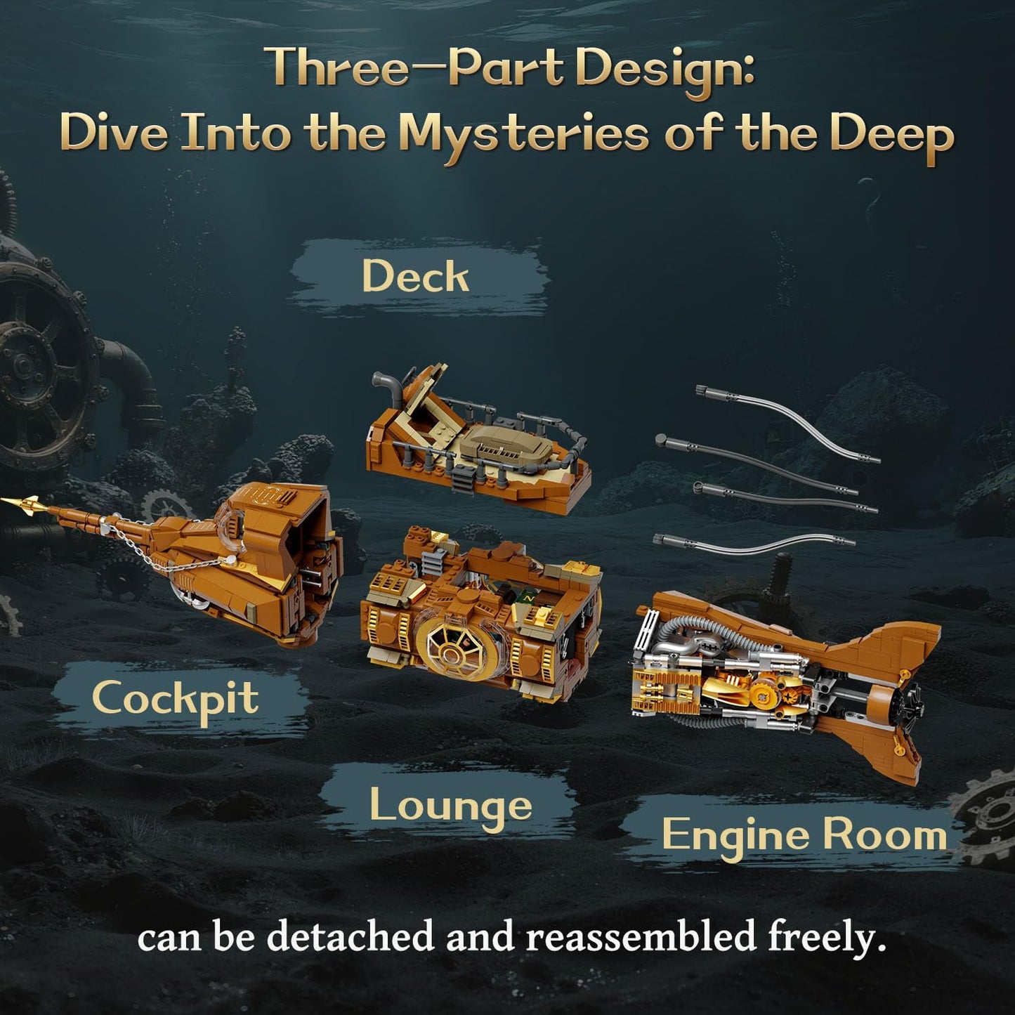 Pantasy - Steampunk: Die Nautilus 85029 Klemmbausteinset