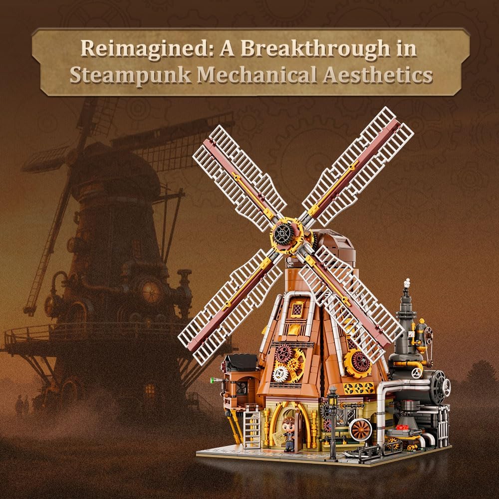 Pantasy - Steampunk: Windmühle 85026 Klemmbausteinset