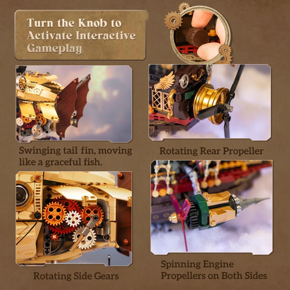Pantasy 85021 - Steampunk: Airship // Luftschiff Klemmbausteinset