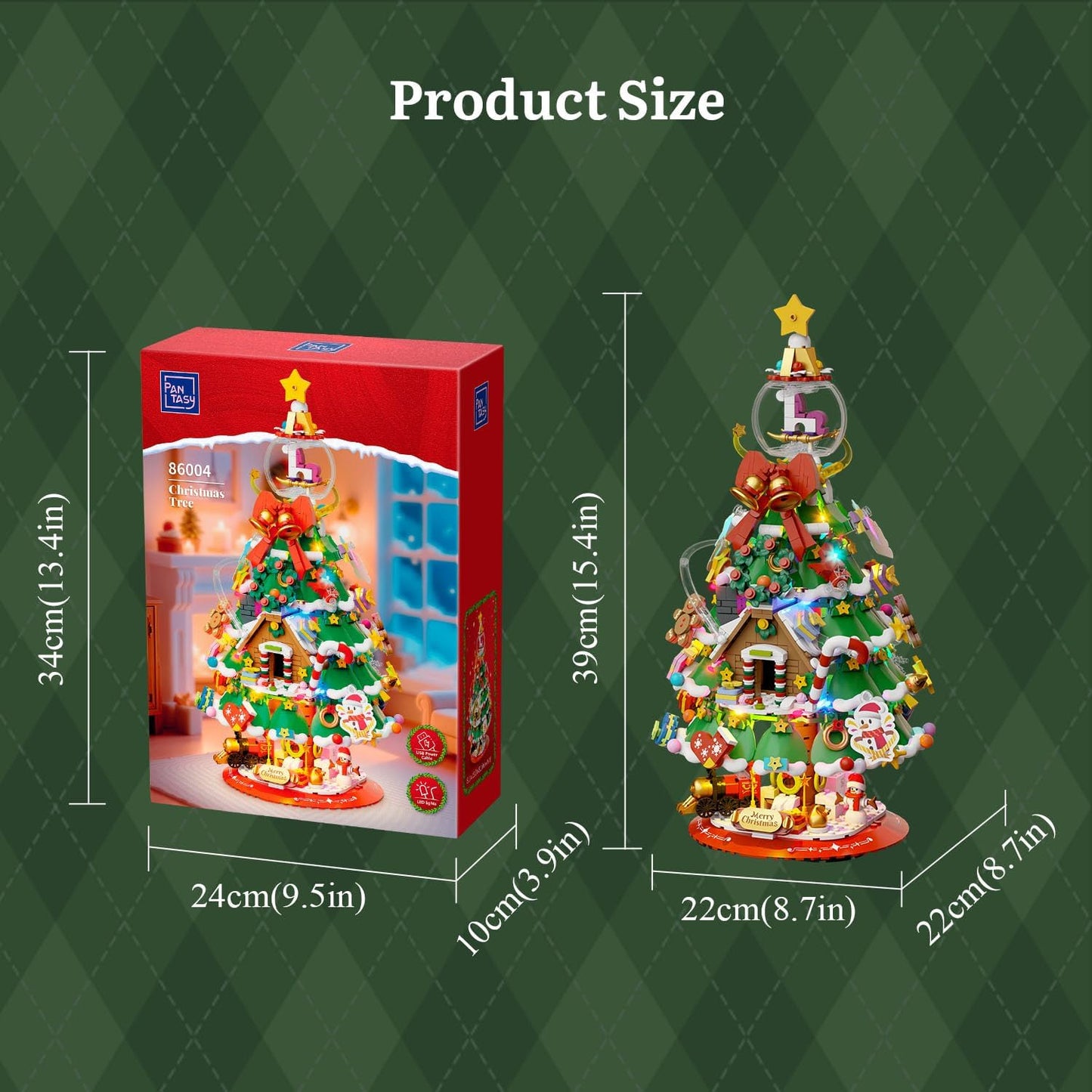 Pantasy - Originals: Weihnachtsbaum 86004 Klemmbausteinset