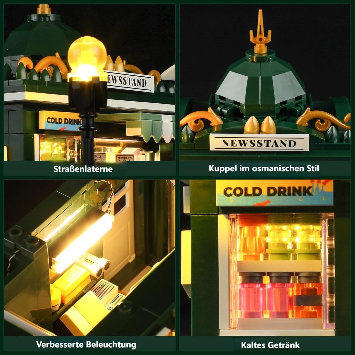 Lumibricks // Funwhole F9023 - City: Newsstand (556 Gobricks Klemmbausteine)