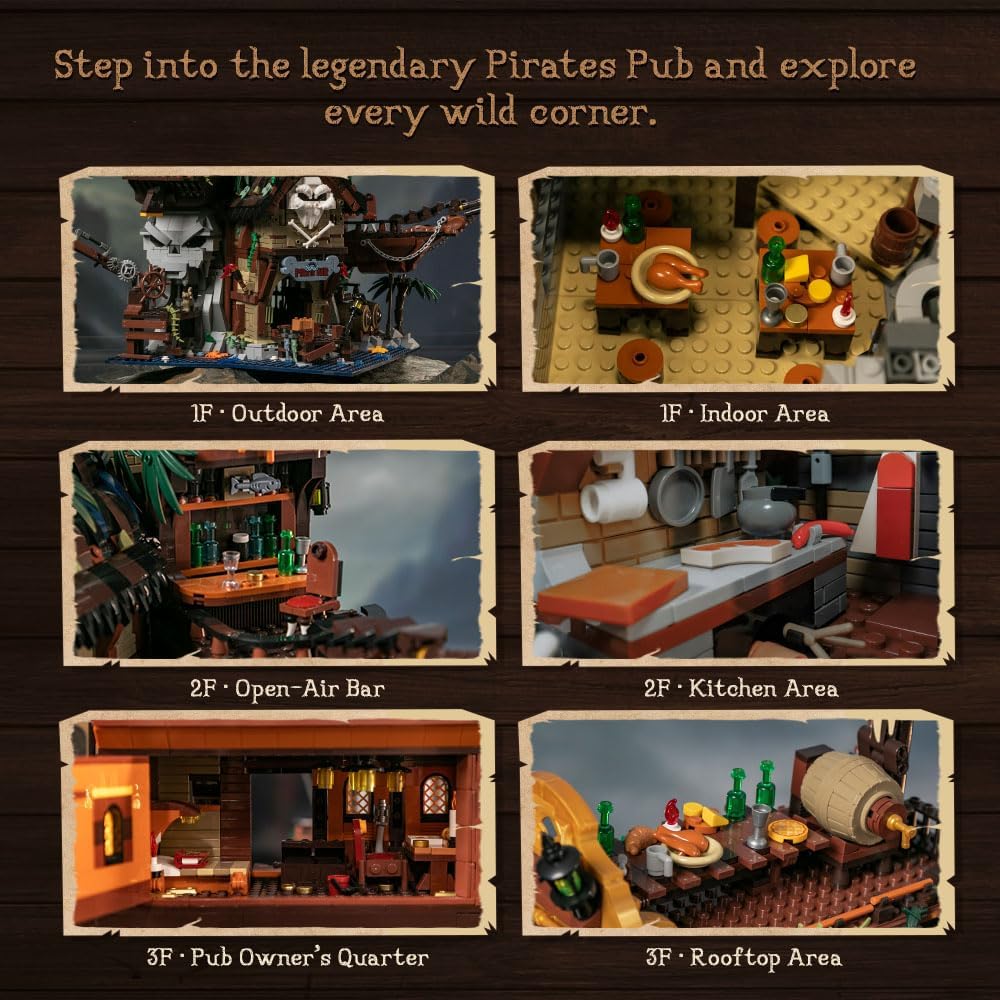 Pantasy 85022 - Originals: Pirate Pub // Piratenbar Klemmbausteinset