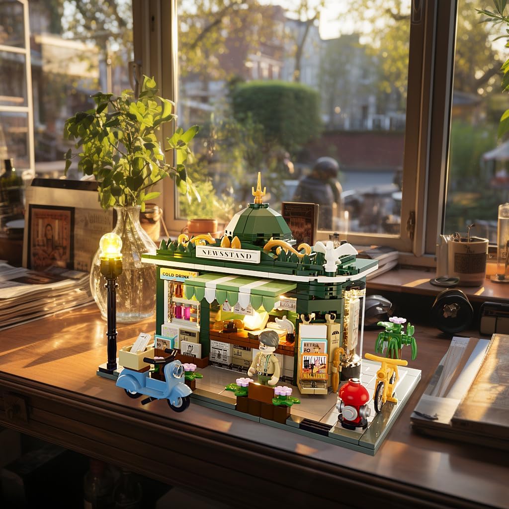 Lumibricks // Funwhole F9023 - City: Newsstand (556 Gobricks Klemmbausteine)