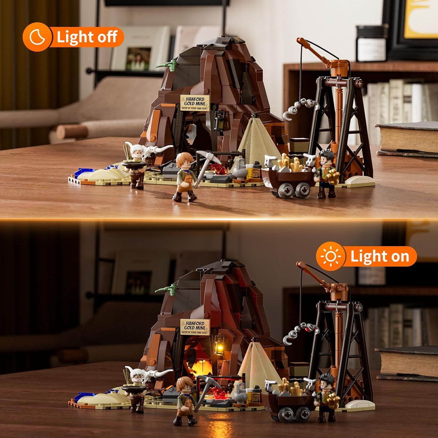 Funwhole // Lumibricks F9077 - Western: Old Gold Mine (658 Klemmbausteine)