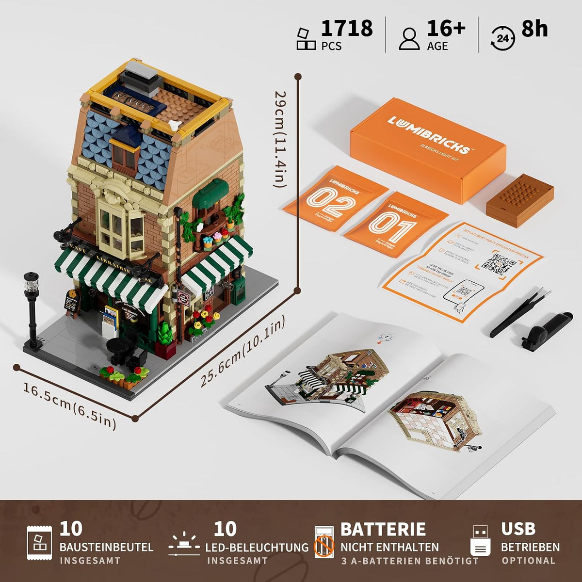 Lumibricks 15002 - Stadtleben: Book Cafe
