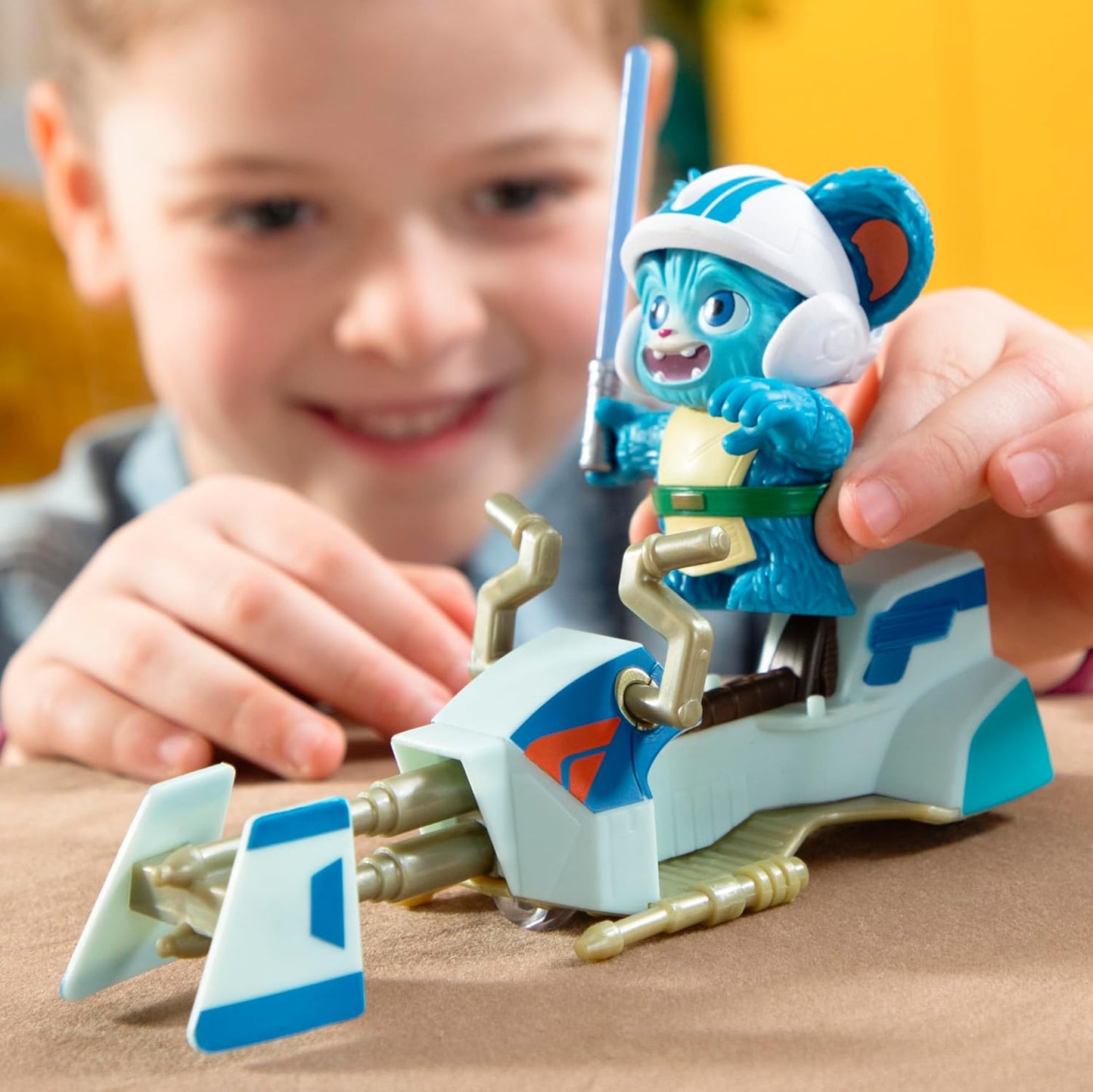 Hasbro - Star Wars Young Jedi: Nubs mit Speeder Actionfigur