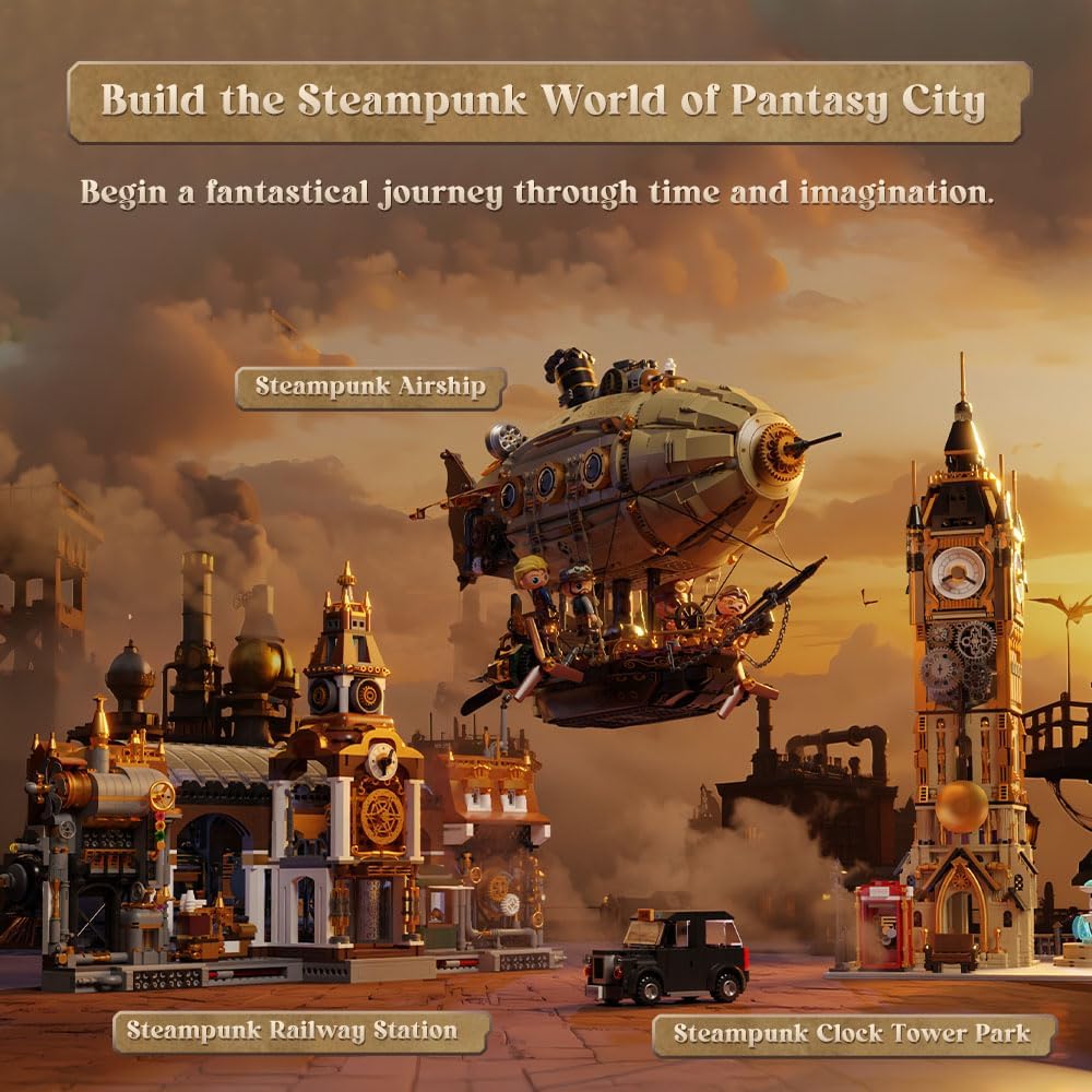 Pantasy 85021 - Steampunk: Airship // Luftschiff Klemmbausteinset
