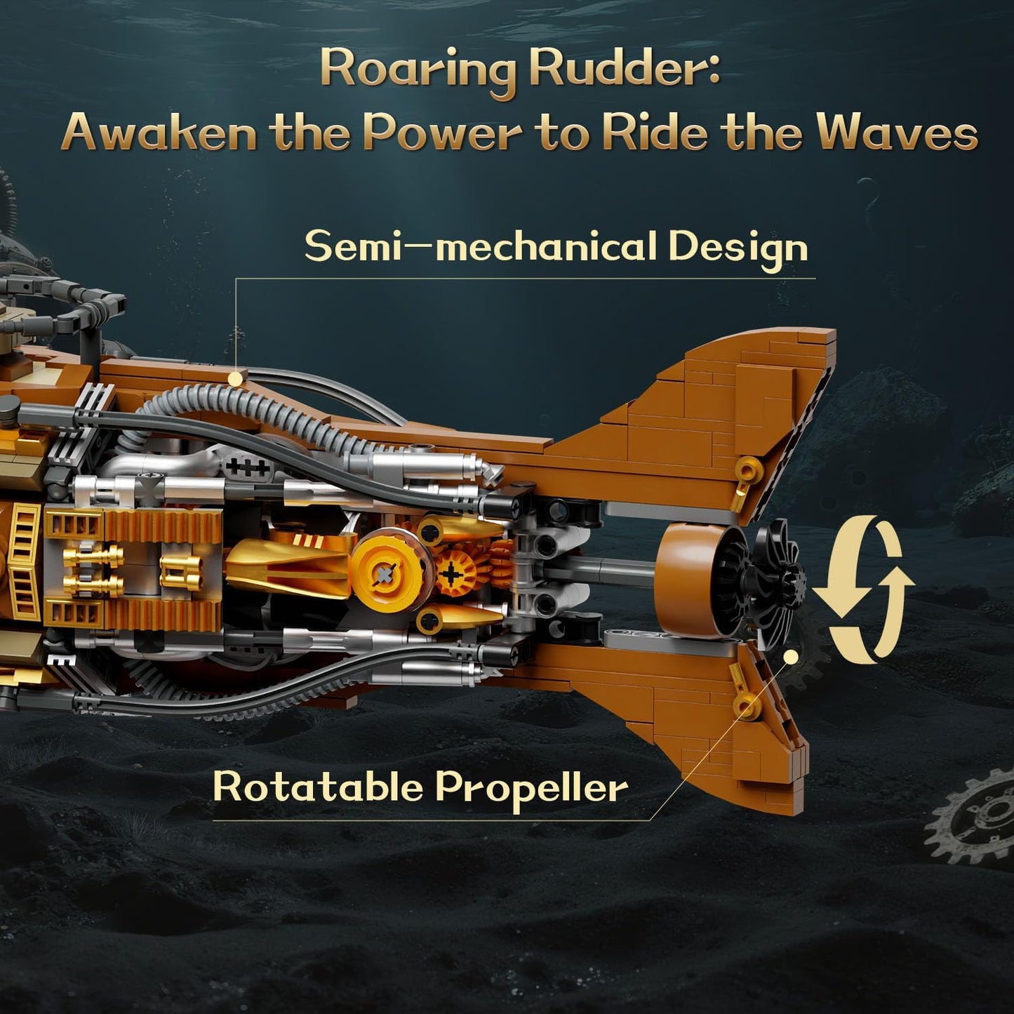 Pantasy - Steampunk: Die Nautilus 85029 Klemmbausteinset