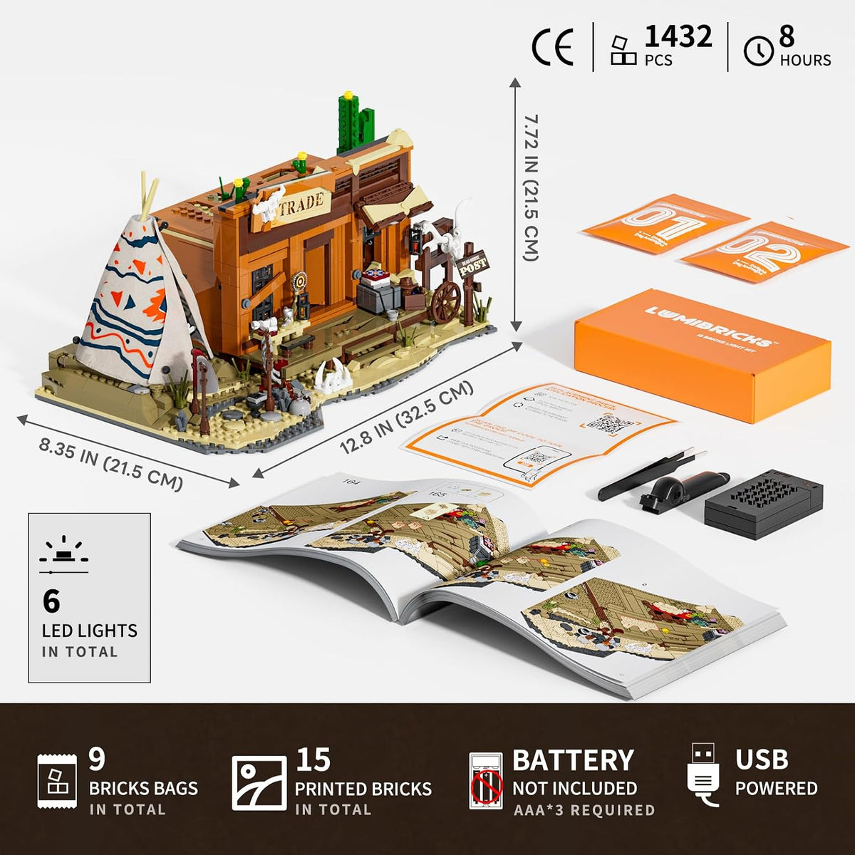 Lumibricks 14018 - Wild West: Western Fur Trading Post