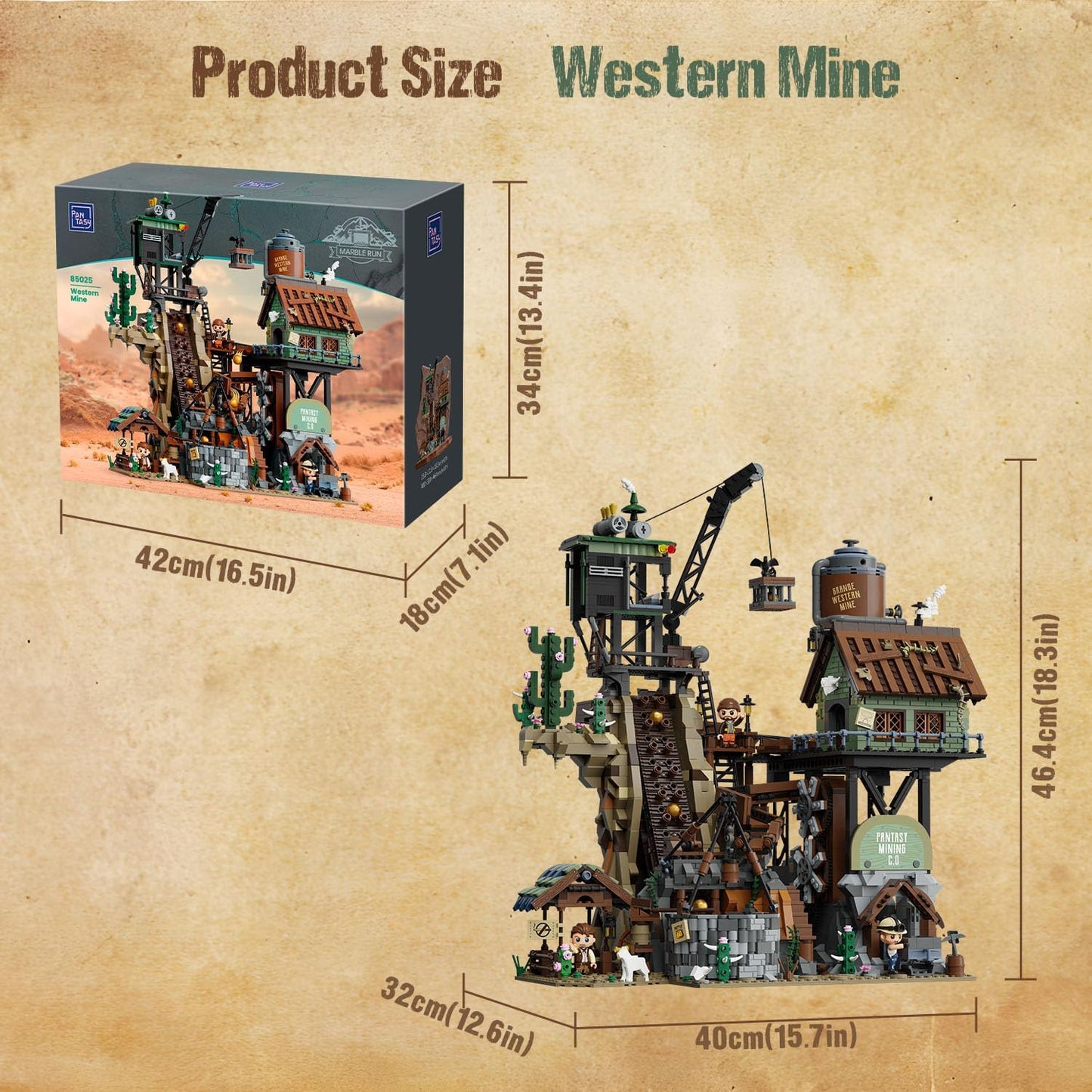 Pantasy - Originals: Western Mine 85025 Klemmbausteinset