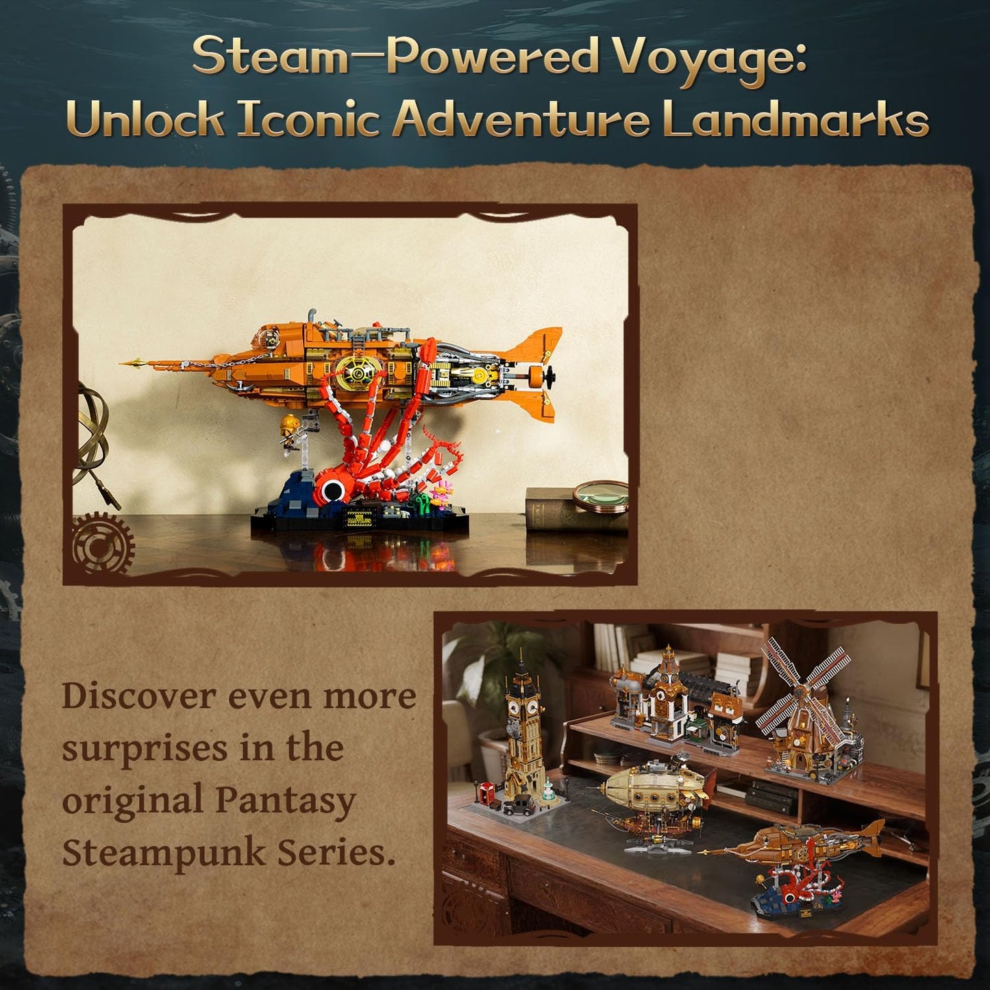 Pantasy - Steampunk: Die Nautilus 85029 Klemmbausteinset