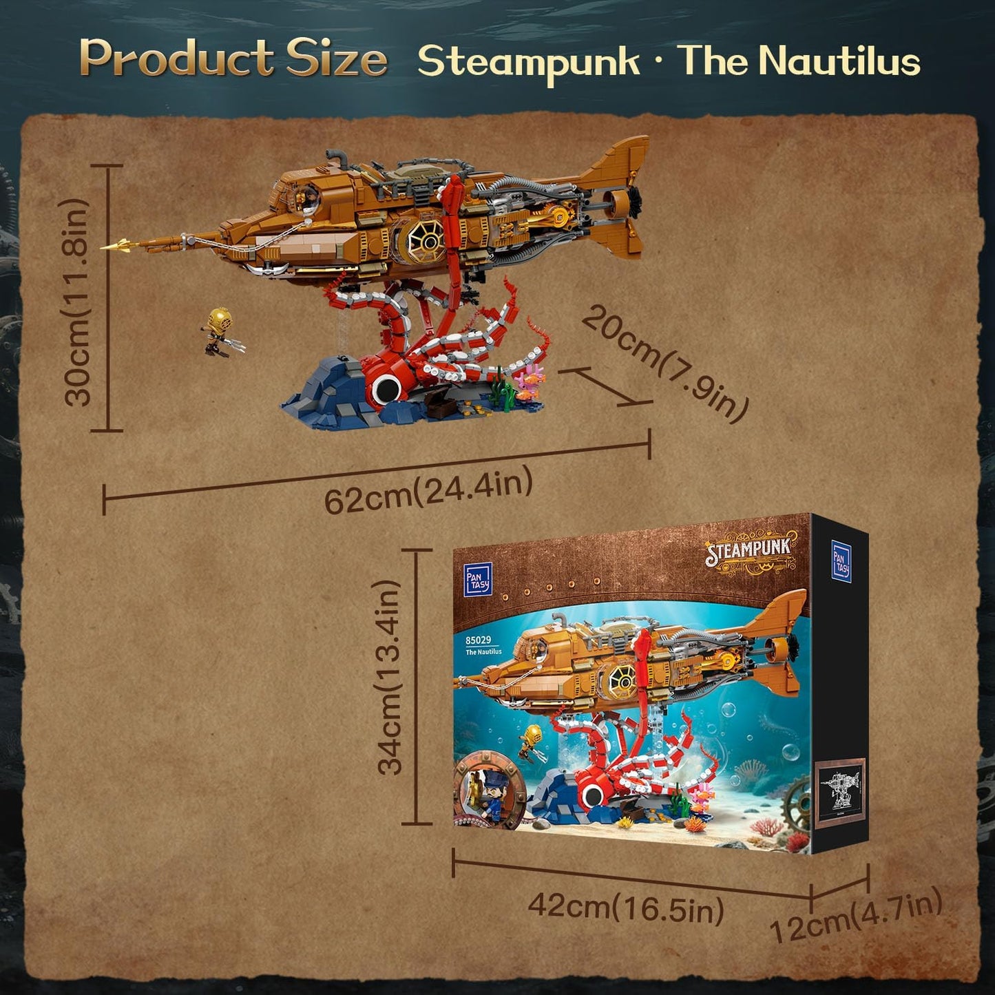 Pantasy - Steampunk: Die Nautilus 85029 Klemmbausteinset