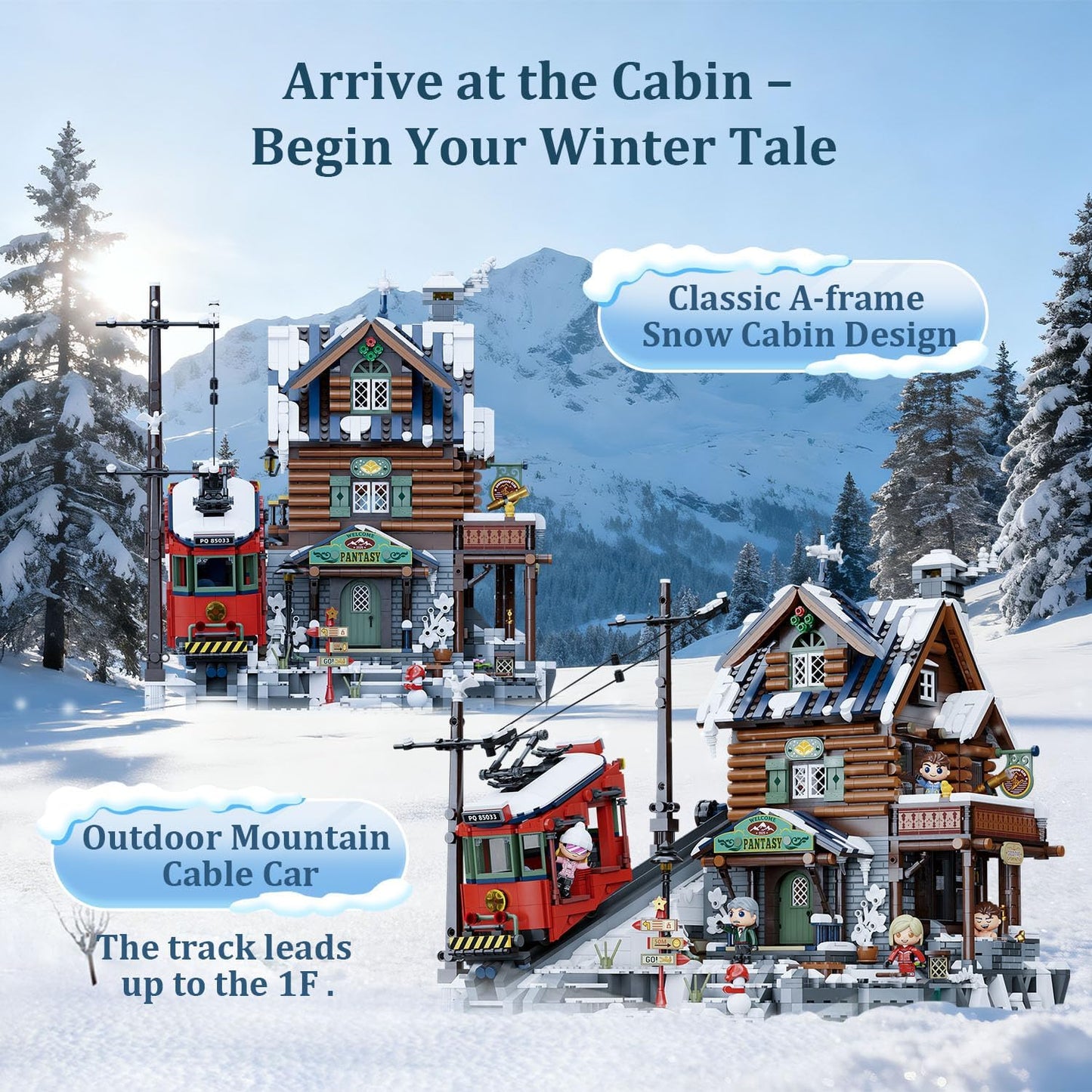 Pantasy - Originals: Summit Cabin 85033 Klemmbausteinset