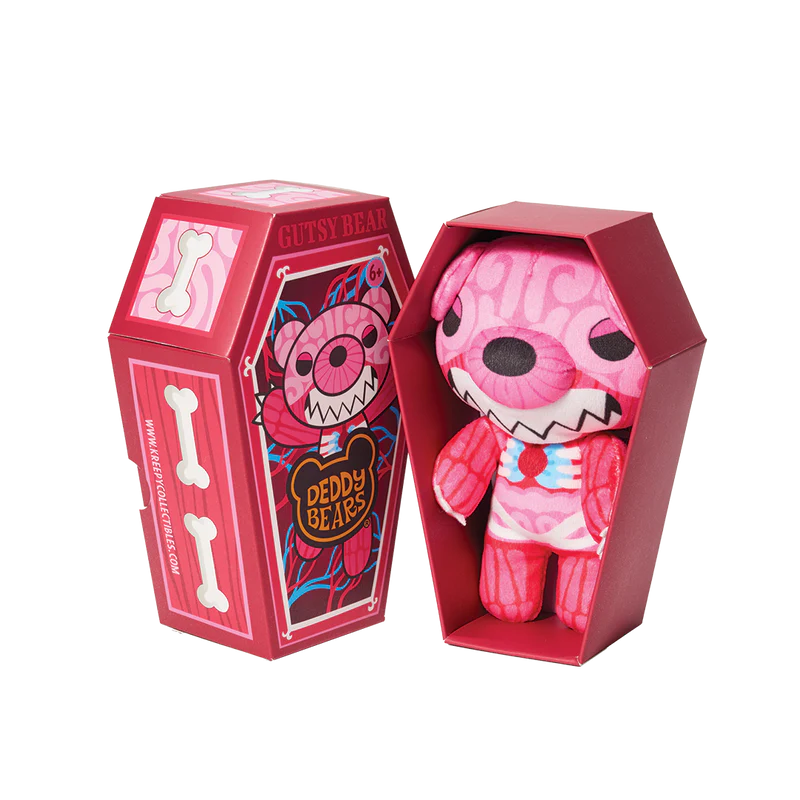 Deddy Bears - Mini Coffin Plüsch: Gutsy Bear (15 cm)