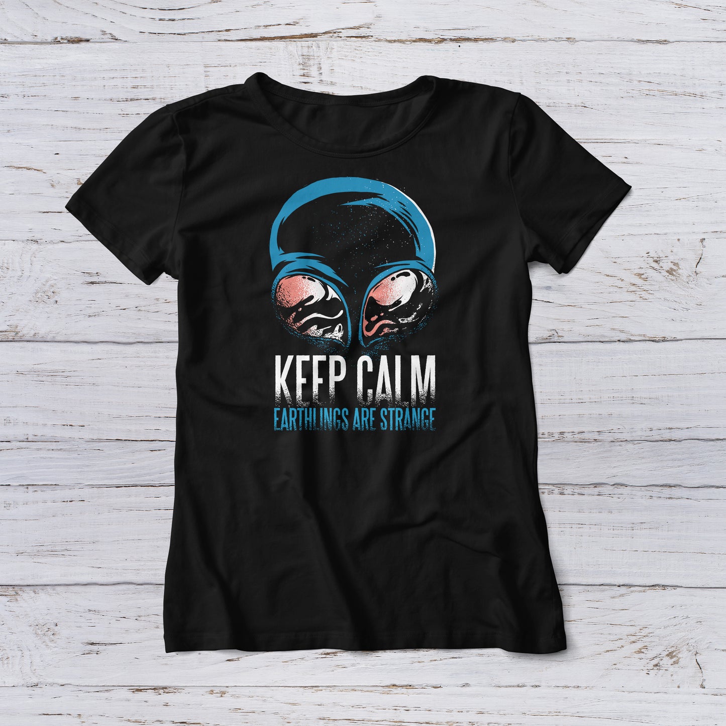 Lootgear - Cartoon World: Aliens Keep Calm T-Shirt