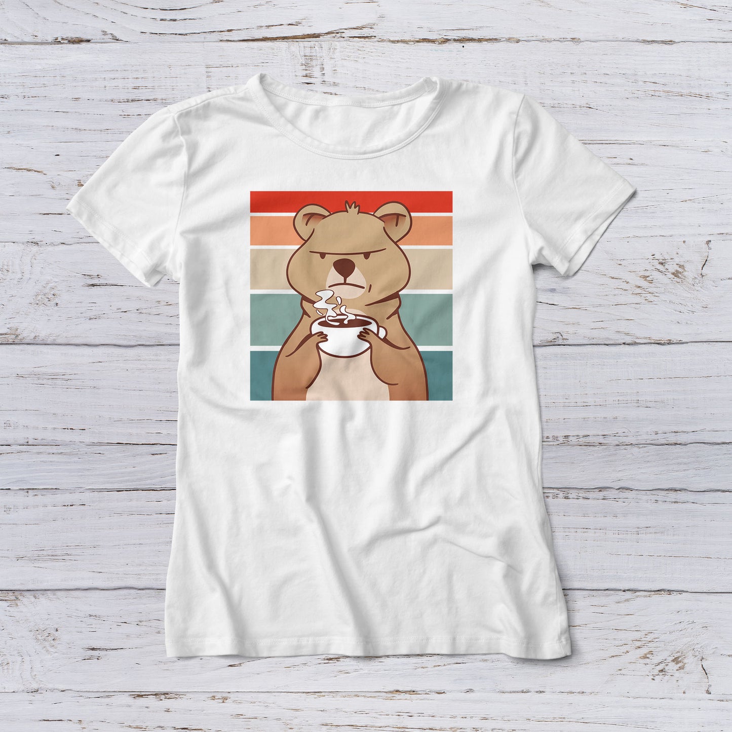 Lootgear - Cartoon World: Angry Quokka with Coffee T-Shirt