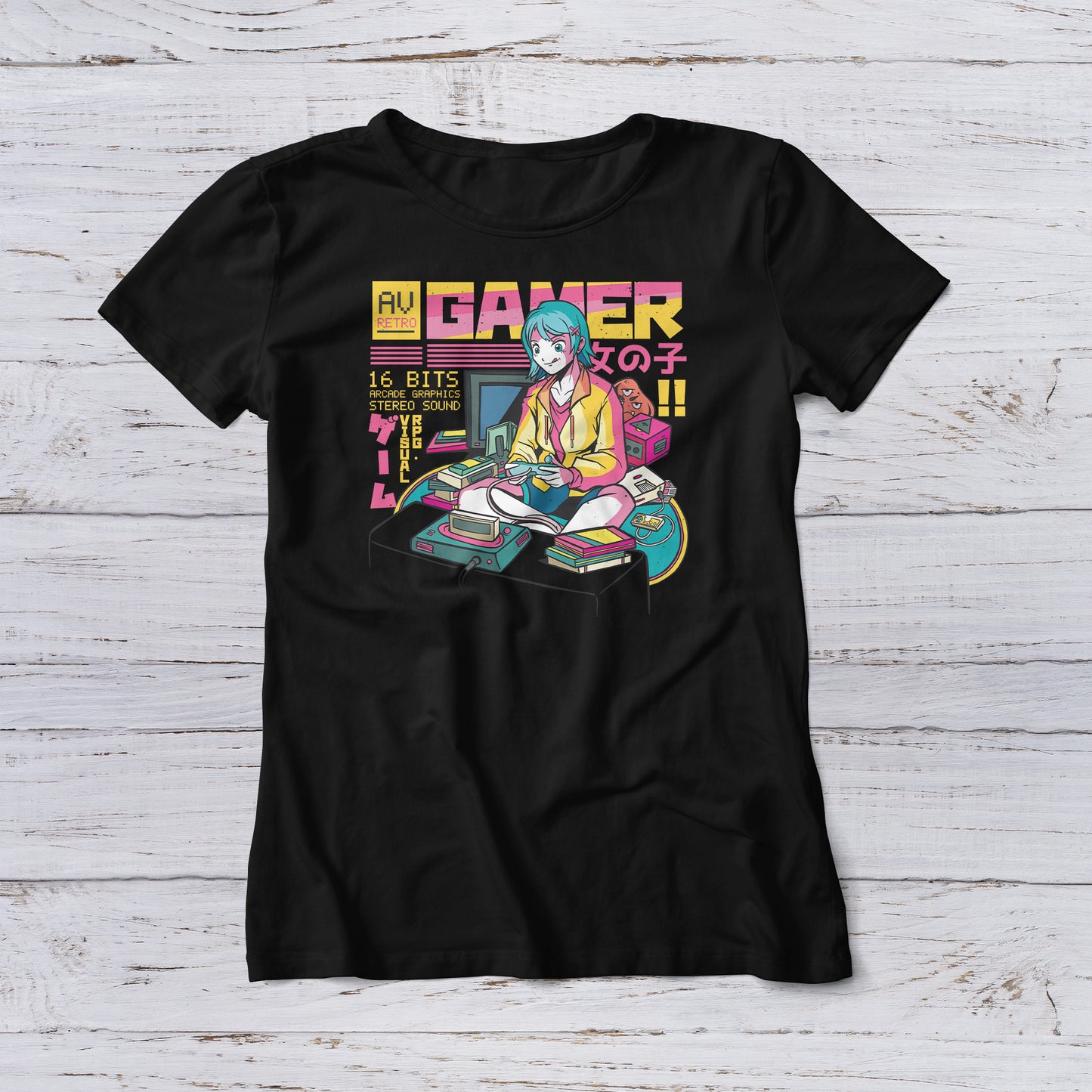 Lootgear - Gaming: AV Retro Games T-Shirt