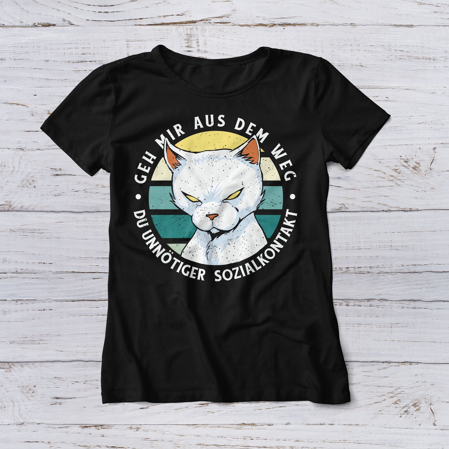 Lootgear - Cartoon World: Antisocial Cat T-Shirt - lootstore.de