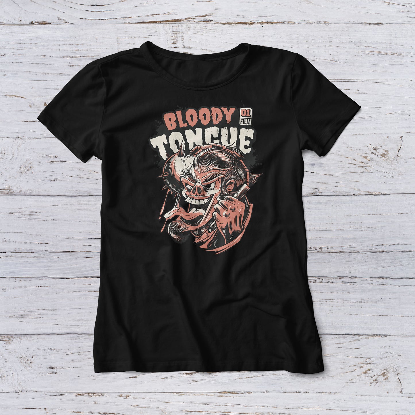 Lootgear - Horror: Bloody Tongue T-Shirt - lootstore.de