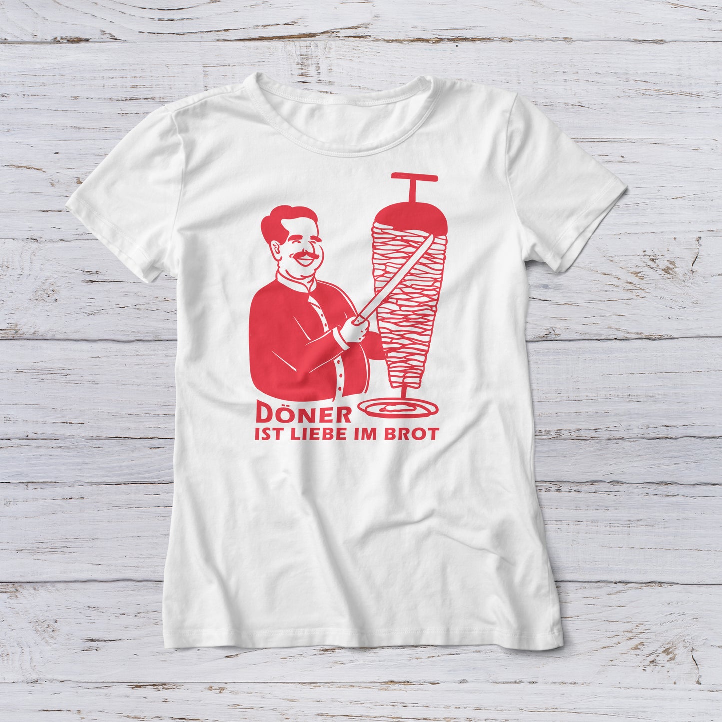 Lootgear - FunShirt: Döner ist Liebe im Brot T-Shirt