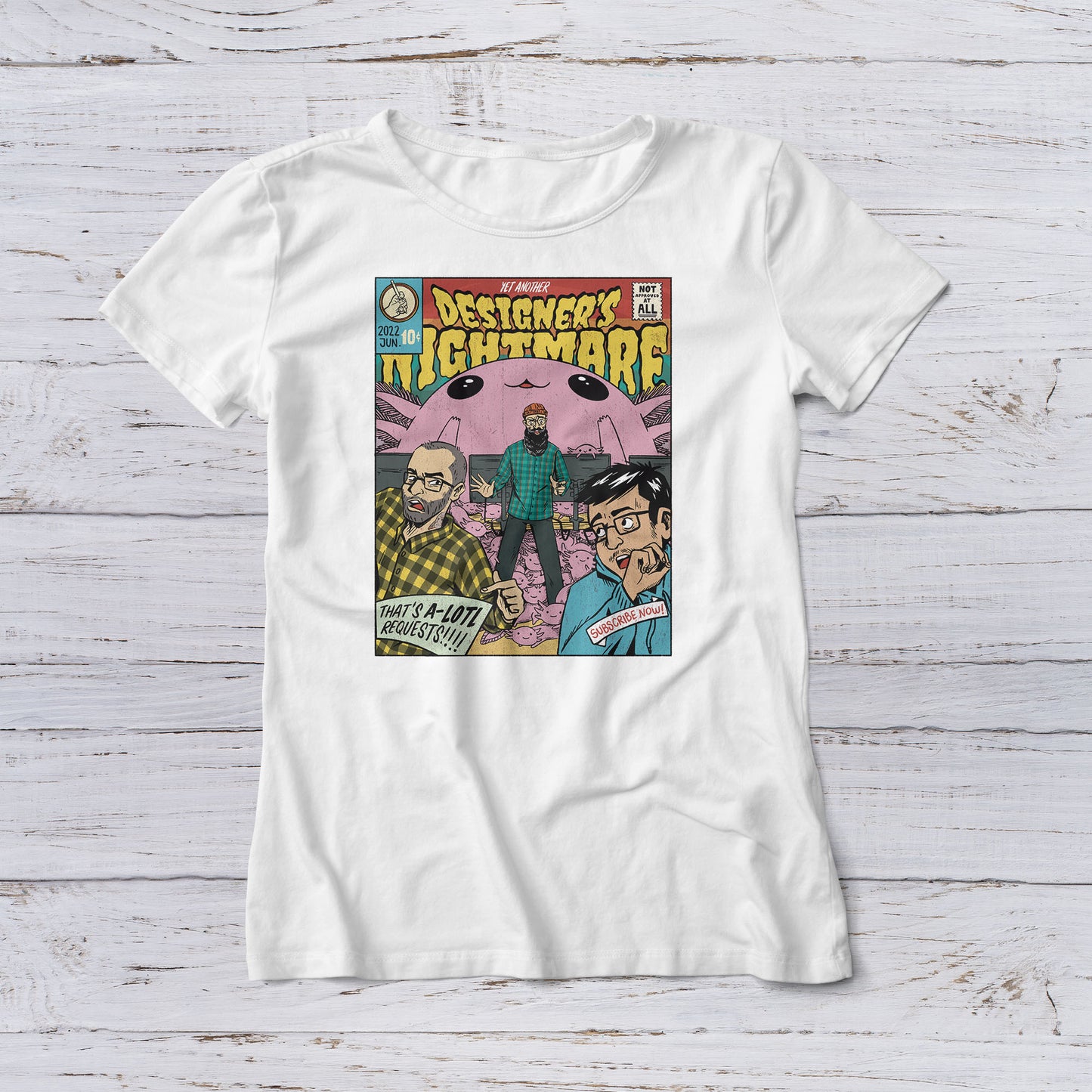 Lootgear - Horror: Yet Another Designer's Nightmare T-Shirt - lootstore.de