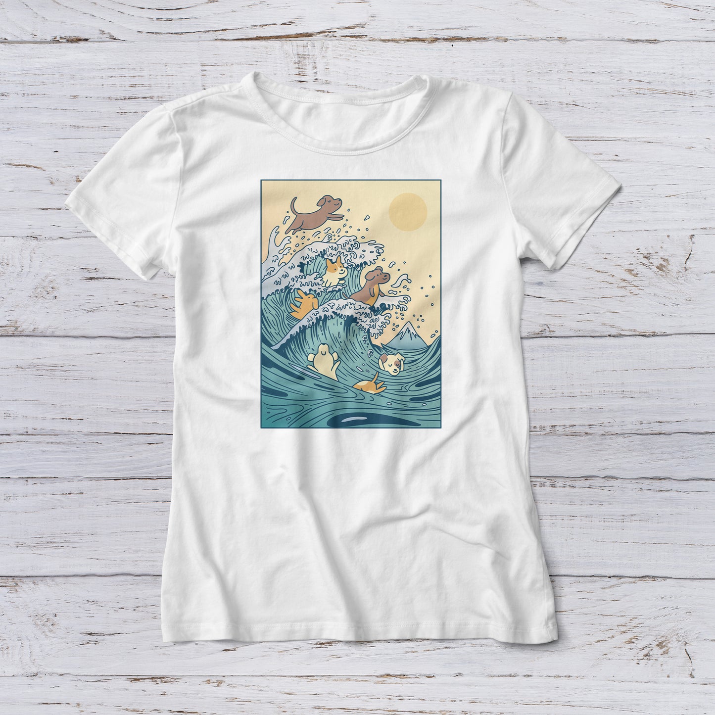 Lootgear - Cartoon World: Dog Wave T-Shirt