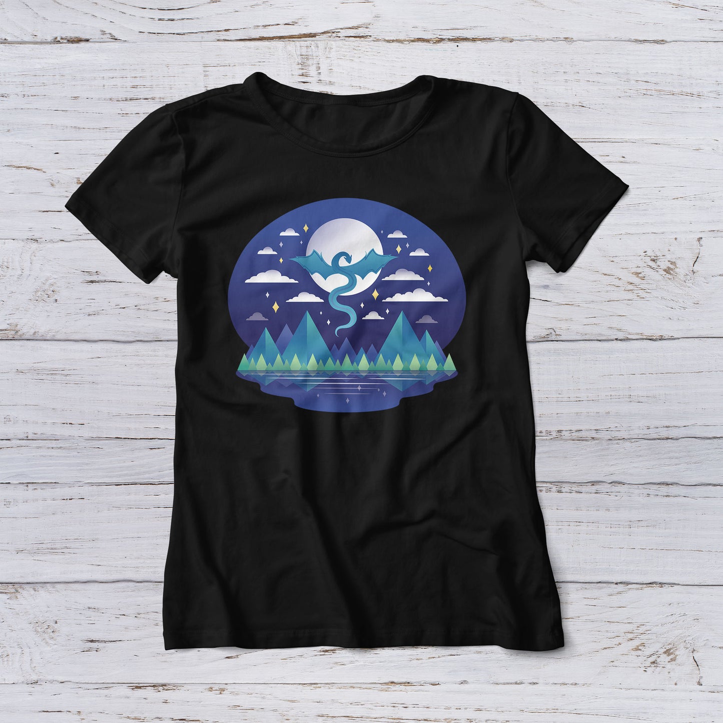 Lootgear - Fantasy World: Flying Dragon T-Shirt