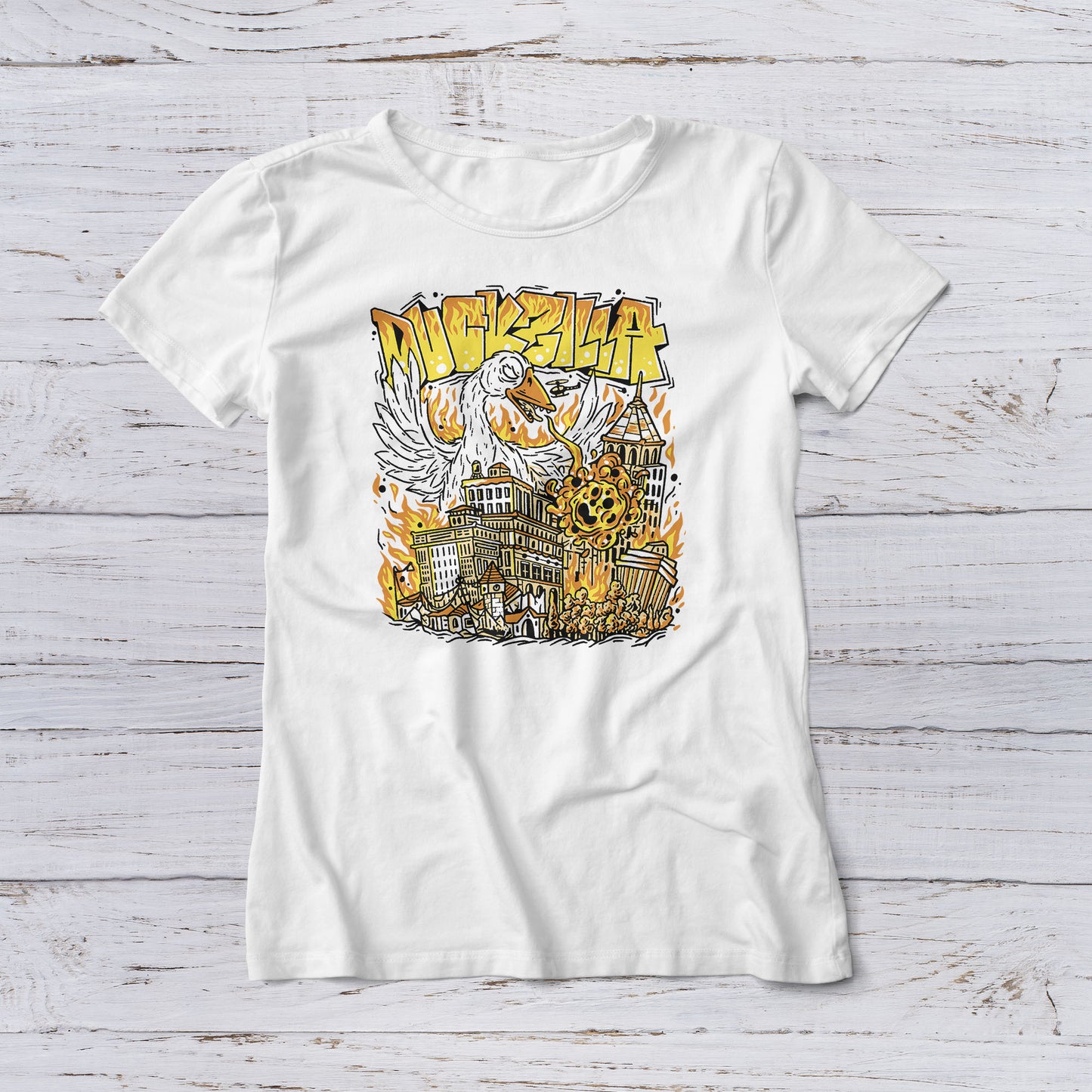 Lootgear - Cartoon World: Duckzilla T-Shirt - lootstore.de