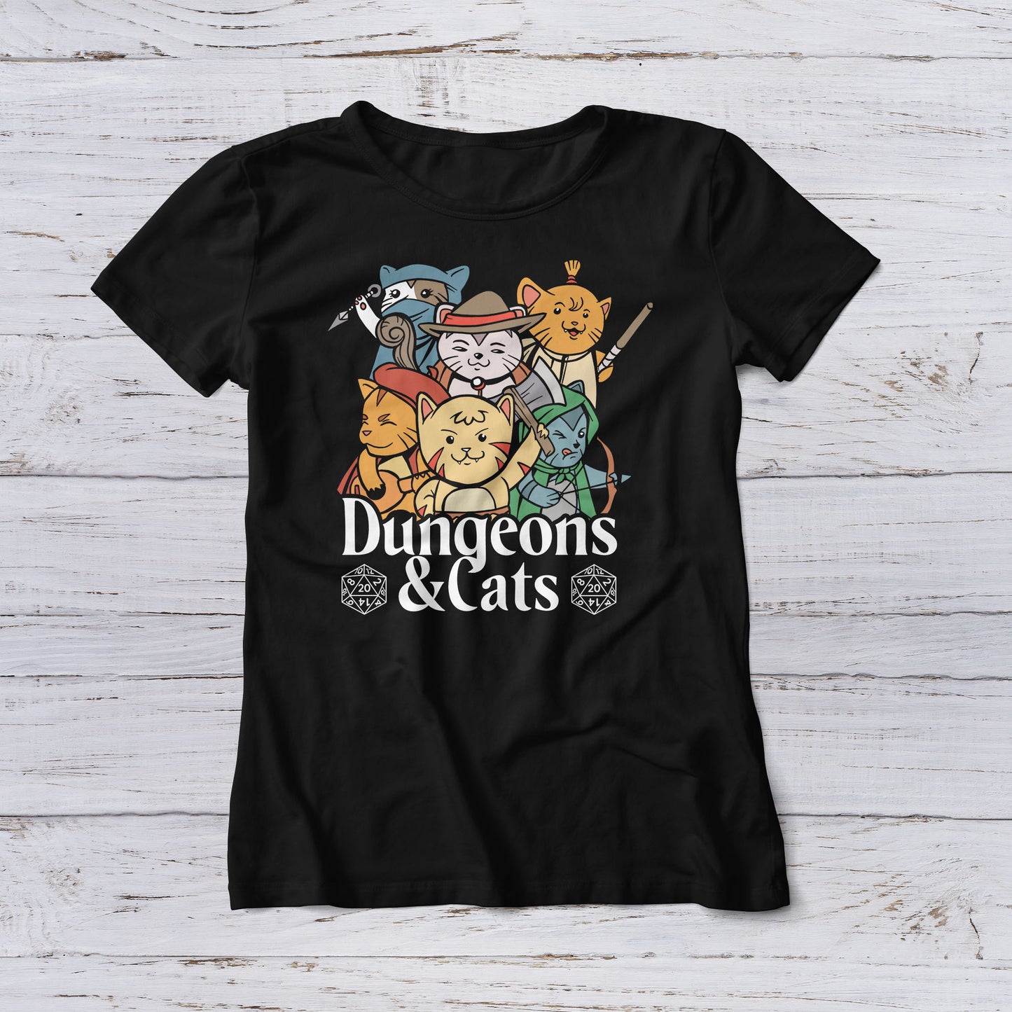Lootgear - Gaming: Dungeons & Cats T-Shirt - lootstore.de