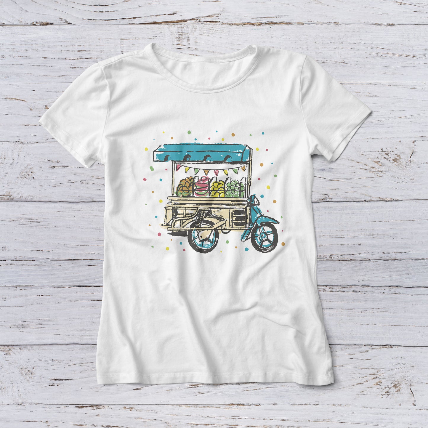 Lootgear - Cartoon World: Fruit Cart T-Shirt - lootstore.de