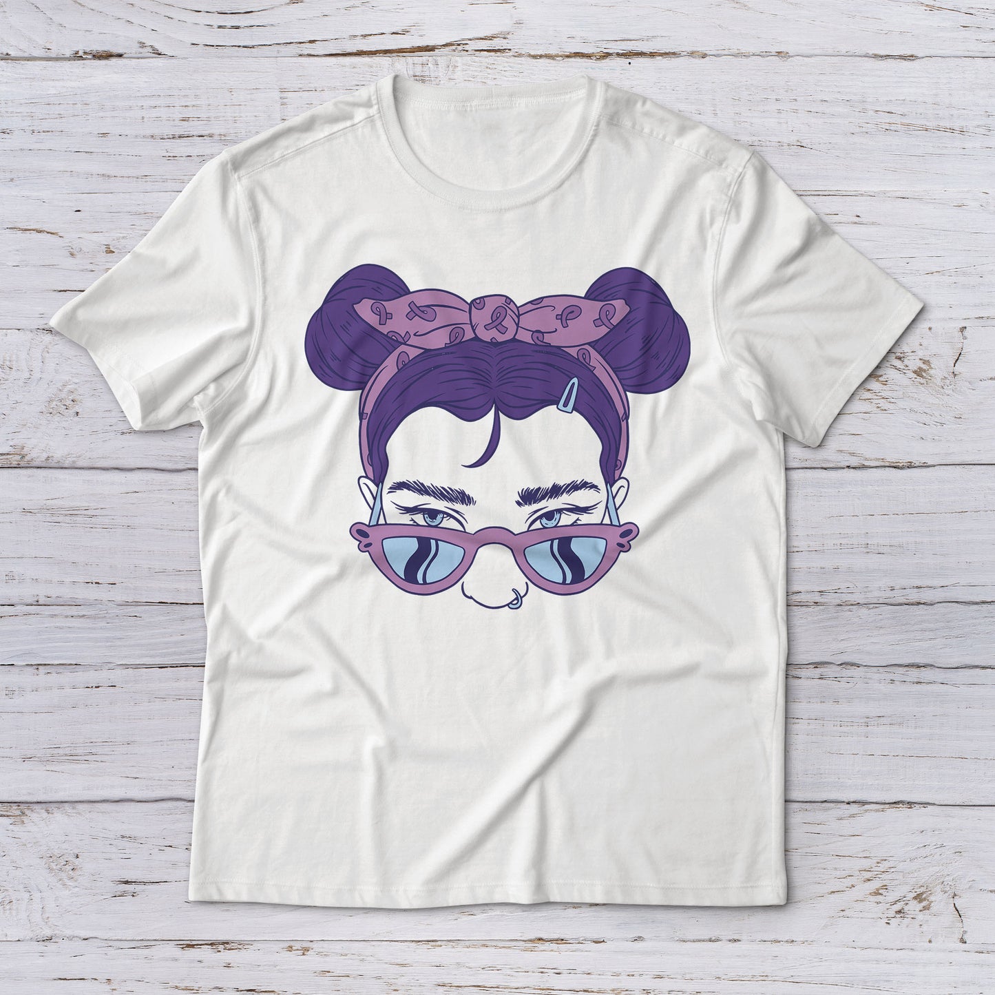 Lootgear - Cartoon World: Girl with Sunglasses T-Shirt - lootstore.de