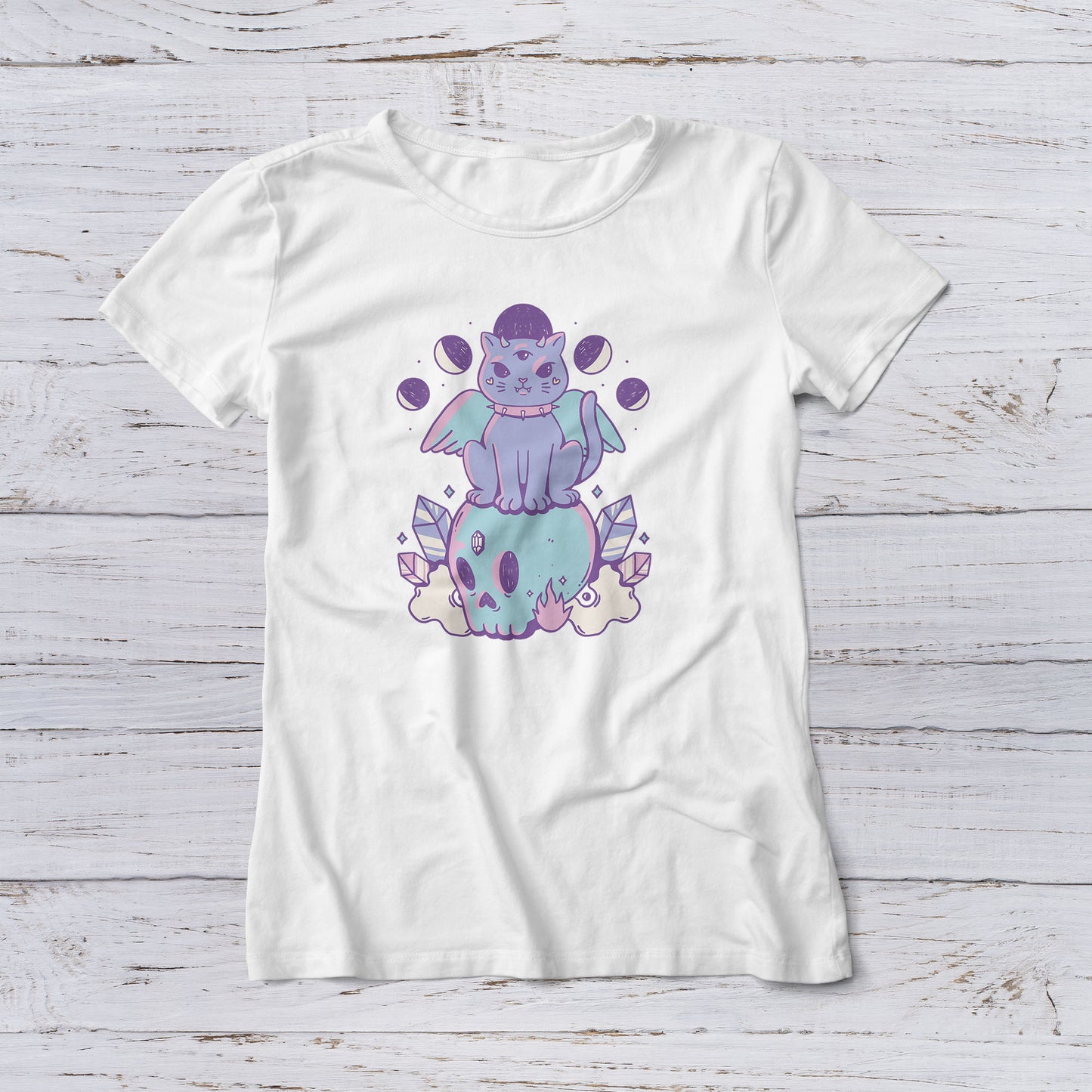 Lootgear - Fantasy World: Little Goth Cat I T-Shirt - lootstore.de