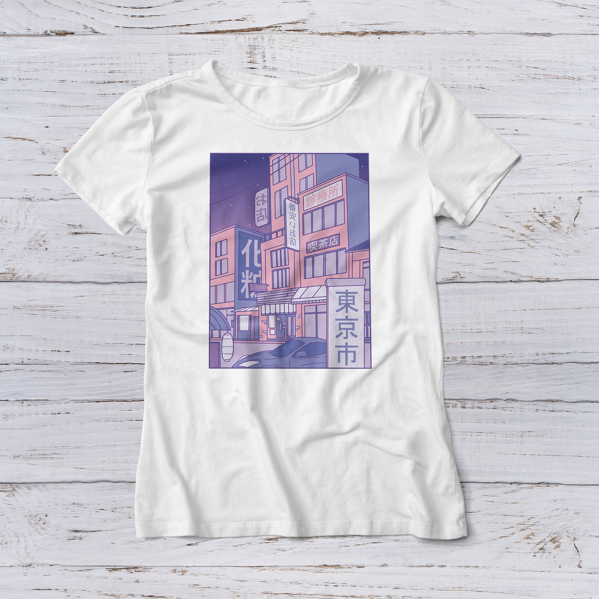Lootgear - Fantasy World: Japanese City Vaporwave T-Shirt - lootstore.de