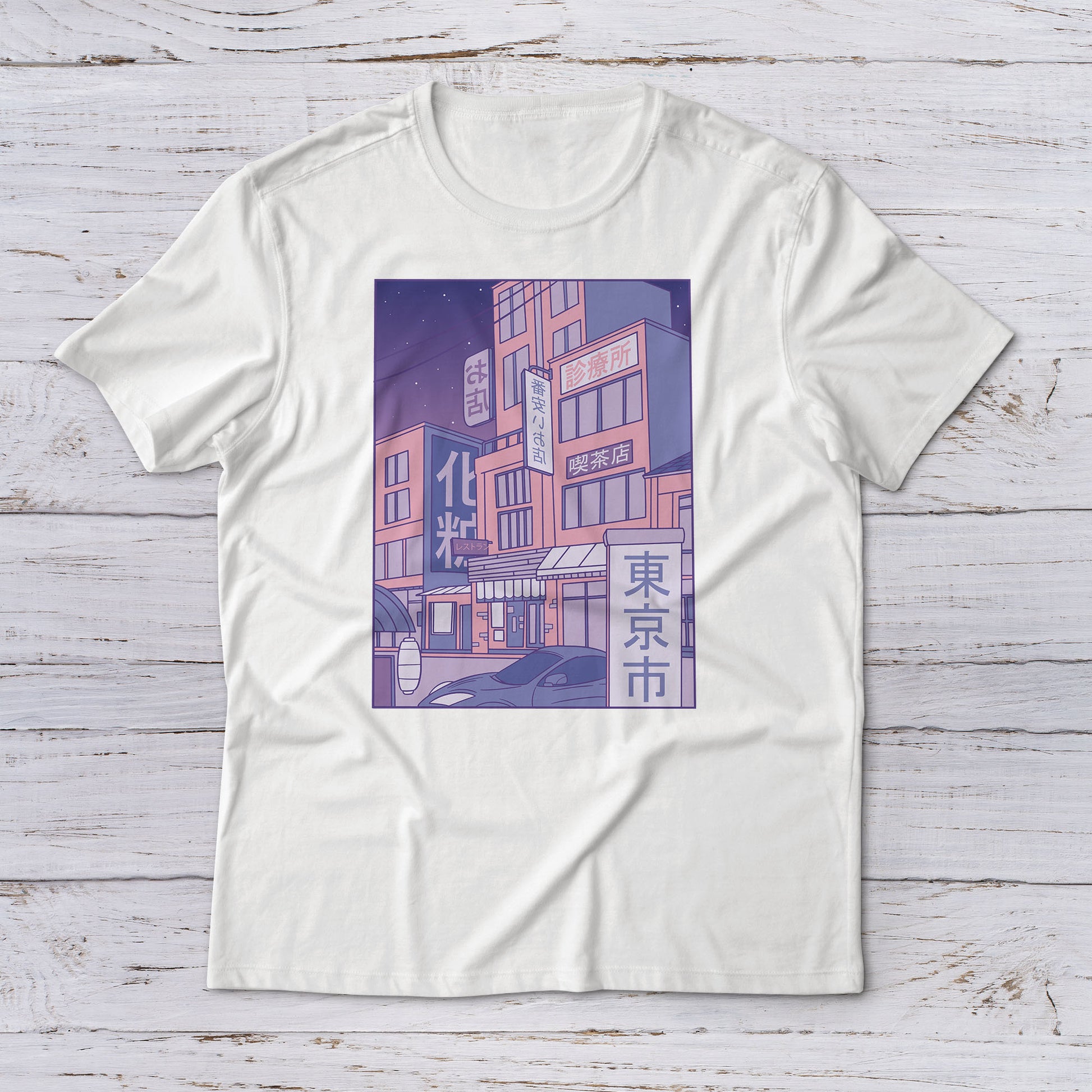 Lootgear - Fantasy World: Japanese City Vaporwave T-Shirt - lootstore.de