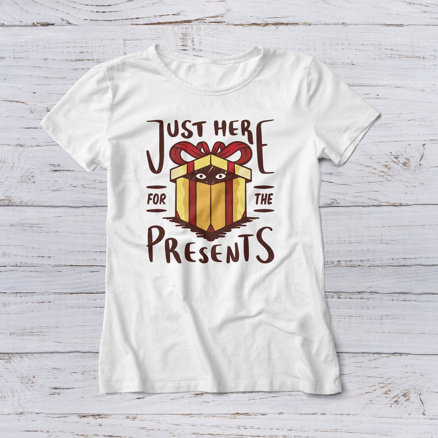 Lootgear - Cartoon World: Just Here For The Presents T-Shirt - lootstore.de