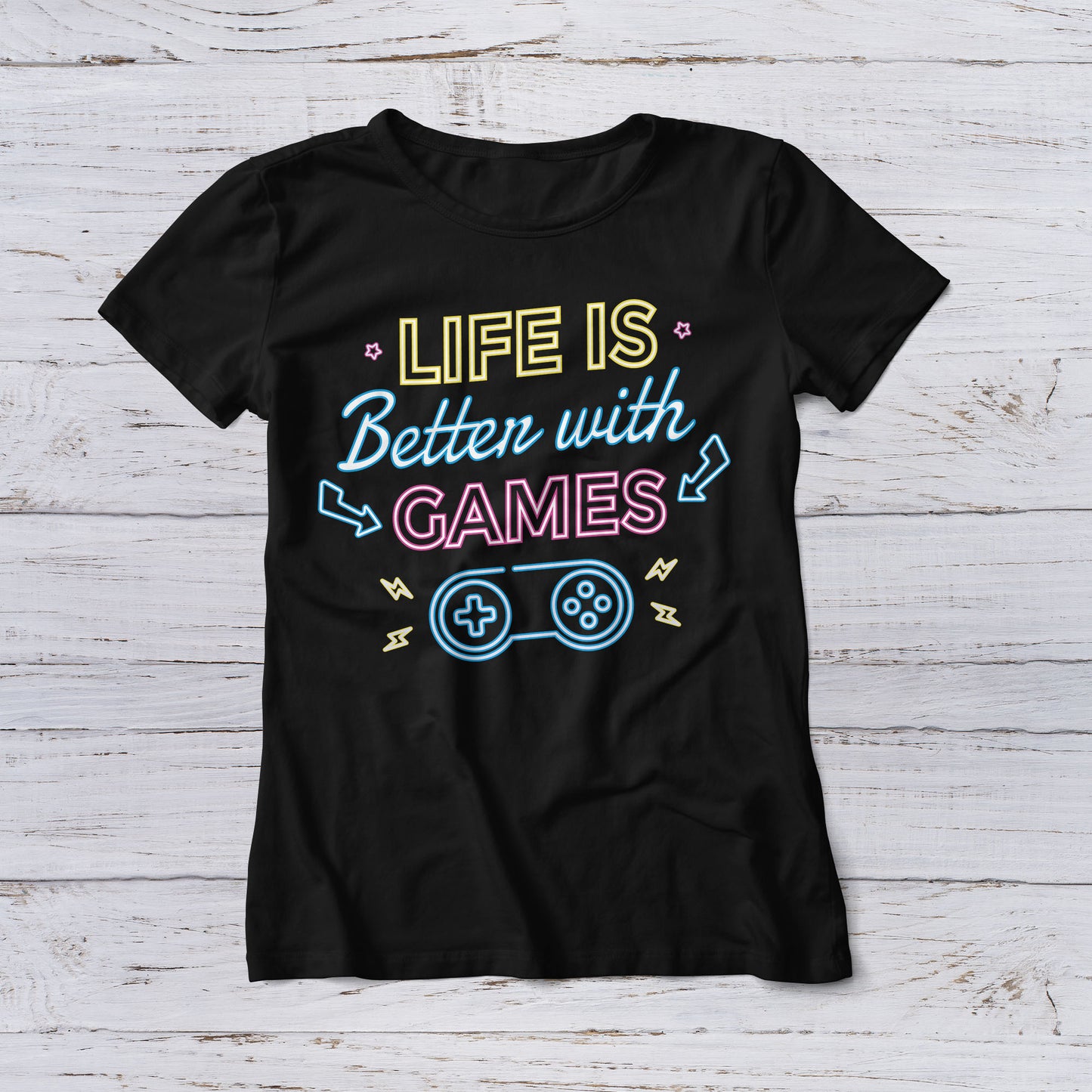 Lootgear - Gaming: Life Is Better With Games T-Shirt - lootstore.de