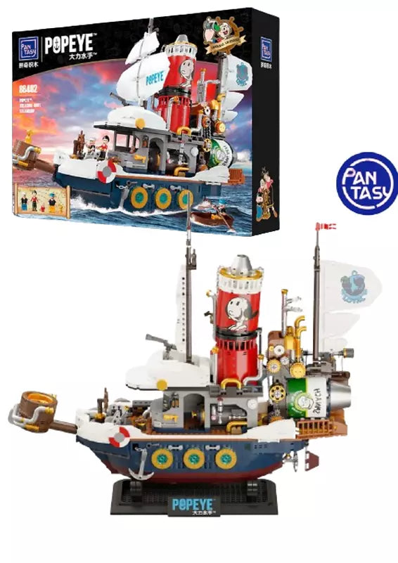 Pantasy - Popeye: Treasure Hunt Steamship Klemmbausteine 86402 - lootstore.de